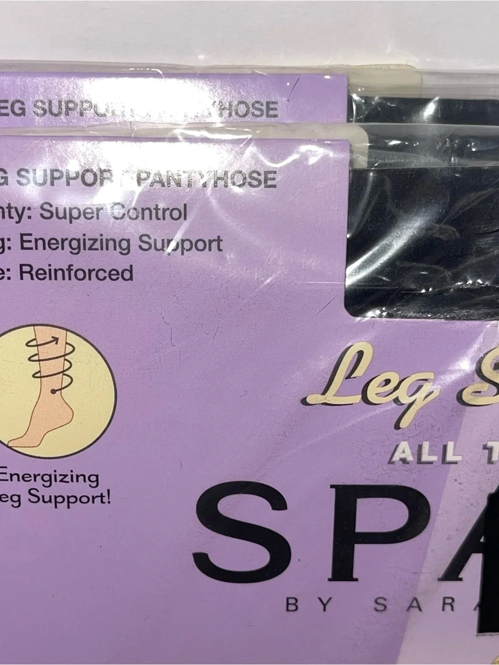 NEW SPANX ALL THE WAY TIGHTS STOCKINGS BLACK SIZE E 2 PAIR